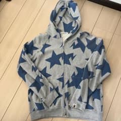 A BATHING APE STA スターパーカー　グレー　良品　サイズSのサムネイル