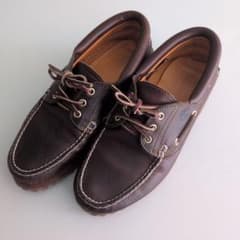 Timberland ブラウン 3eye classic デッキシューズ US9 - メルカリ