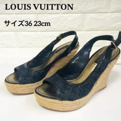 LOUIS VUITTON ルイヴィトン 靴 サンダル　デニム　モノグラムのサムネイル