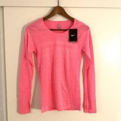 未使用 Nike DRI-FIT ピンクロングスリーブ Sサイズのサムネイル