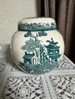 ヴィンテージメイソンズ   陶器の紅茶壺  茶葉入れ 英国製のサムネイル