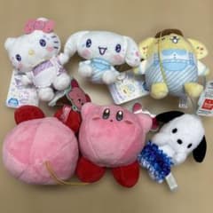 サンリオ 星のカービィ マスコット ぬいぐるみ 6点セットのサムネイル