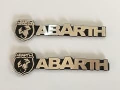 ABARTH 金属製ロゴエンブレムプレート 2枚セットのサムネイル