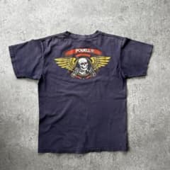 00s パウエルペラルタ tシャツ ネイビー ウィングドリッパー BONES 