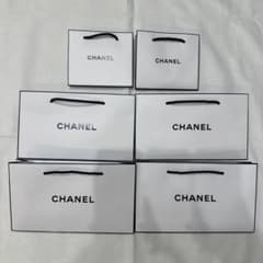 CHANEL】美品 シャネル ショップ袋ショッパー紙袋6枚セットハイ