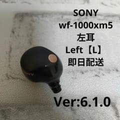 6.1.0 ソニー WF-1000XM5 ブラック イヤホン 左側(L)のみ sony wf-1000xm5【左イヤホン・ブラック】ver6.1.0 - メルカリ