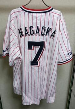 【美品】マジェスティック製 ヤクルト 長岡秀樹 ハイグレードユニフォーム／L 美品】マジェスティック製 ヤクルト 長岡秀樹 ハイグレード