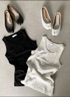 ok.soon オクスン＊basic tank top 白のサムネイル
