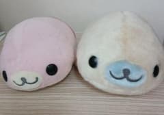 公*o様 【レトロ】まめゴマ　アザラシ ぬいぐるみ 2体セットのサムネイル
