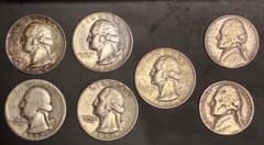 アメリカクォーターダラー銀貨1942.1959.1962.1964x2 古銭 - メルカリ