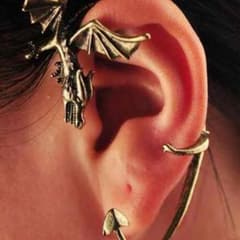 【ラスト１点】ドラゴン 龍 竜 イヤーカフ ピアスのサムネイル