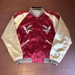 美品 テーラー東洋 スカジャン 舞妓 五重塔 鷹 Lサイズ リバーシブル