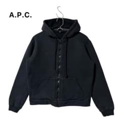 90s フランス製 初期 A.P.C. アーペーセー ジップパーカー 短丈 黒 m77239056237_1.jpg?1774270800