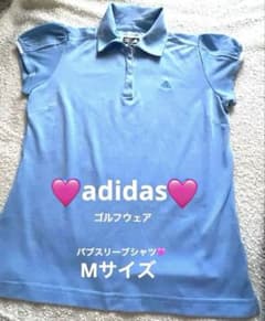 ♡美品♡ adidas ゴルフ レディース パブスリーブ　シャツ　Mサイズのサムネイル