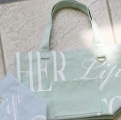 herlipto HLT DAILY LOGO TOTE mint - メルカリ