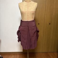 パープル フレアスカート ボタン付きのサムネイル