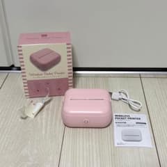 ワイヤレスポケットプリンター 白黒印刷専用 ピンク