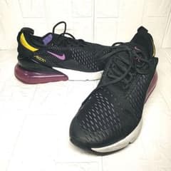 【美品】NIKE AIR MAX 270ブラックハイパーグレープ26cmのサムネイル