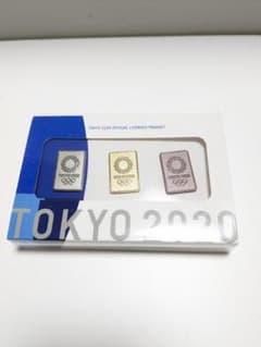 핀 배지 3개 세트(도쿄 2020 올림픽 엠블럼)