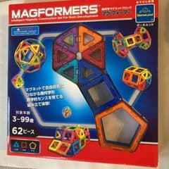マグフォーマー  62ピース　ボーネルンド　おもちゃ　マグネット　レゴ　ブロックのサムネイル