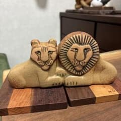 リサラーソン NoaksArk ノアの方舟 置物 ヴィンテージ ライオン 北欧