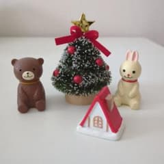 クリスマス ミニチュア 置物 3点セットのサムネイル
