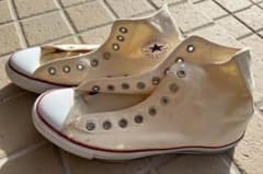 CONVERSE ALL STAR ホワイト ハイカット　紐なし　コンバースのサムネイル