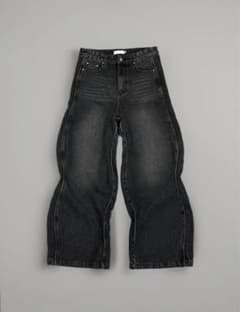chikashitsu+ side wave design denim L