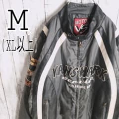 ライダース】 レーシングジャケット M XL 相当 ナイロン レトロ モト 