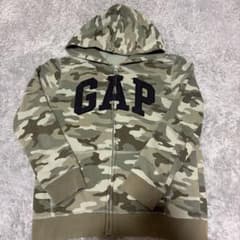 GAP KIDS 迷彩柄 ジップパーカー Lサイズのサムネイル