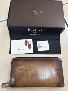 最終値下げ！1月末まで Berluti ブラウンレザー 長財布のサムネイル