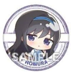 ほむら　劇場版　魔法少女まどか☆マギカ　ワルプルギスの廻天　グリッター缶バッジのサムネイル