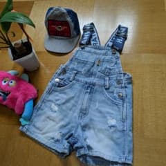 オーバーオールデニム、ビンテージ調のサムネイル