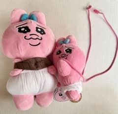 【新品タグ付】おぱんちゅうさぎ　縛られリュック　ぬいぐるみポシェット　2点セット