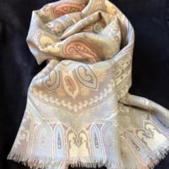 <mie様専用>パステルカラー☆☆ETRO 長方形のストール ペーズリー柄のサムネイル