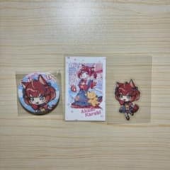 CR FES 2026 赤見かるび チェキ風カード 缶バッジ ステッカー - メルカリ