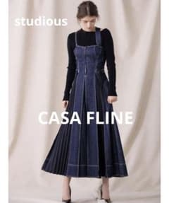 studious購入CASA FLINEフロントホックプリーツワンピースのサムネイル
