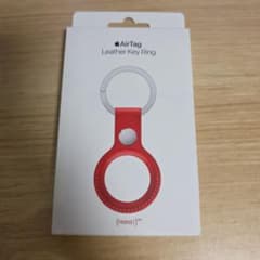 Apple AirTag Leather Key Ring レッドのサムネイル