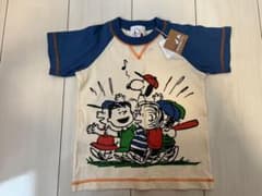 【新品未使用】ファミリア　スヌーピー　半袖　Tシャツ　90 キッズ 男の子のサムネイル