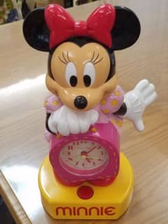ディズニー　ミニーちゃん置時計(壊れています)のサムネイル