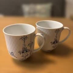 ロイヤルコペンハーゲン　ブルーパルメッテ　柄違い2個セットのサムネイル