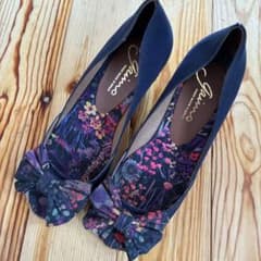 Gaimo ガイモ ウェッジソール サンダル 花柄リボンのサムネイル