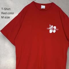 US古着 Tシャツ 半袖 バックプリント Mサイズ レッドのサムネイル
