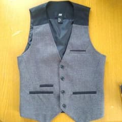H&M グレー フォーマルベスト EUR 42のサムネイル
