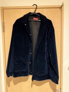 【11/9まで】Supreme ネイビー ボタン付きジャケット Lサイズのサムネイル