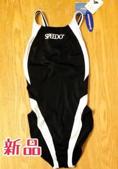 新品　ミズノ 競泳水着 SPEED 白黒のサムネイル