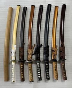 模造刀 脇差8点まとめ 黒鞘 金茶漆鞘 白鞘I-1 - メルカリ