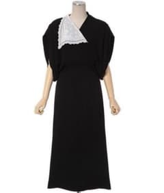 Lace Flap Collar Classic Dress - メルカリ