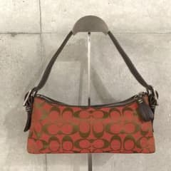 COACH シグネチャー ワンショルダーバッグ 赤 レッド 6371 - メルカリ