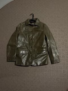 希少」レザーテーラードジャケット 本革 ライダースジャケット y2k